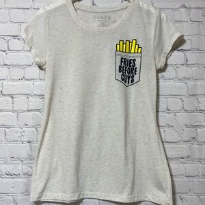 Wound up t-shirt fries